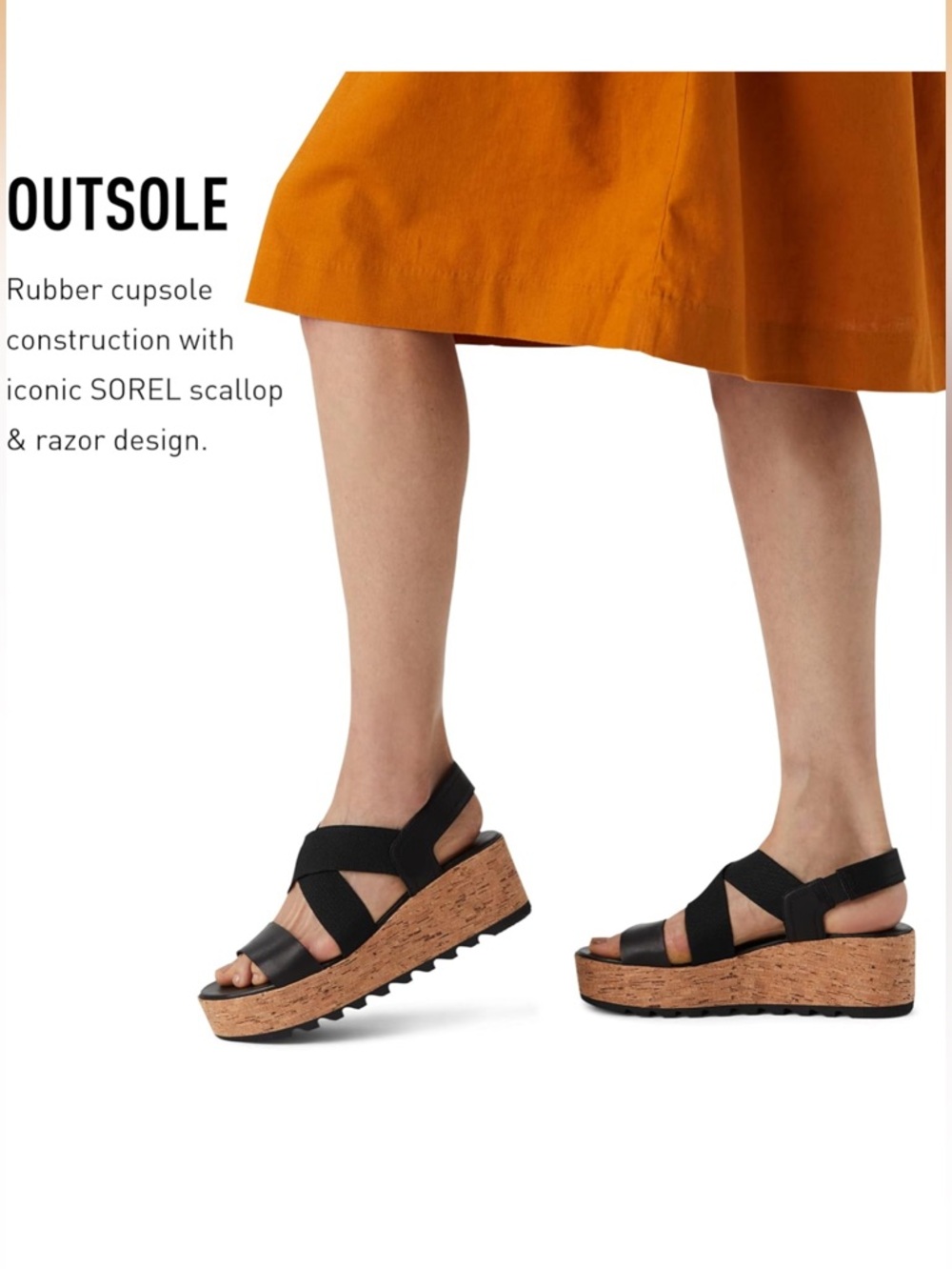 Sorel Cameron Flatform Slingback Sandals - Picture 2 of 8